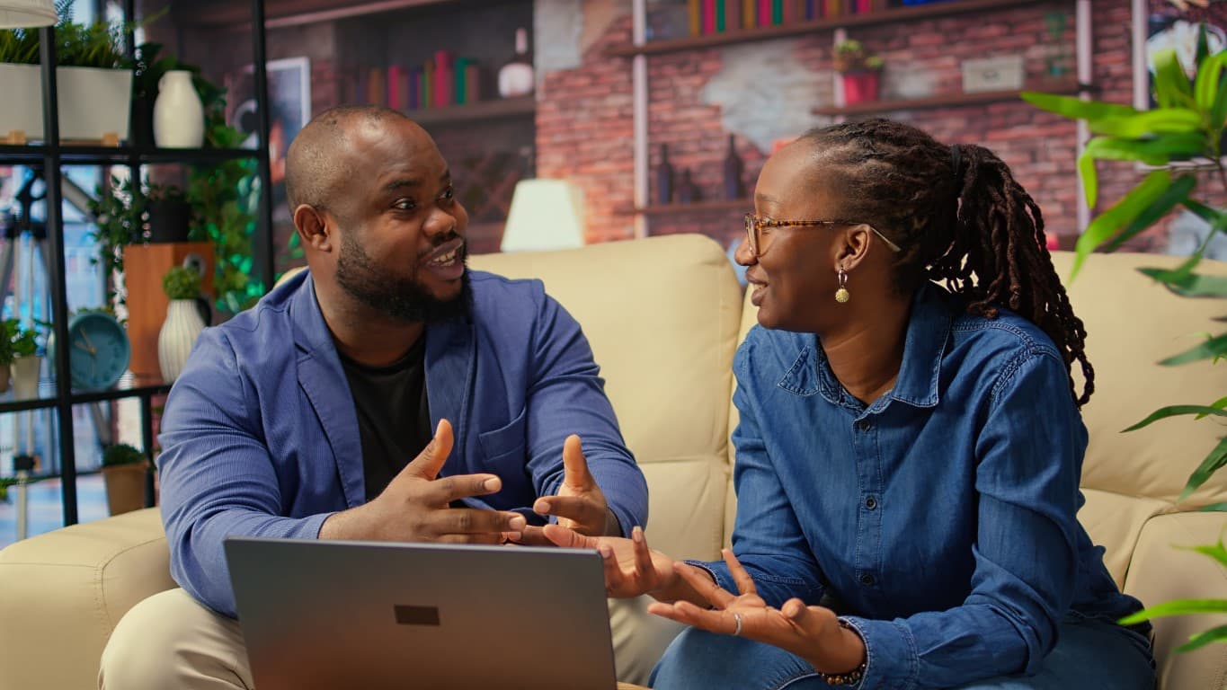 teacher sharing business idea